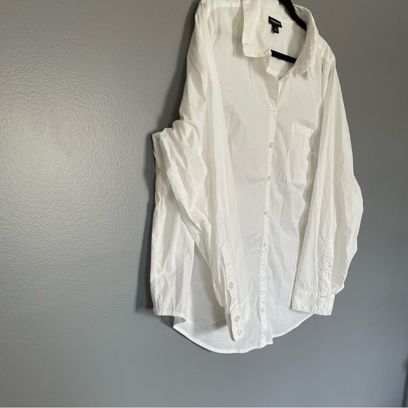 Torrid | Poplin Collared Shirt Bright White sz 1x - Picture 7 of 16